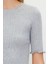 Moda Bisiklet Yaka Örme Slim Düz Desen Casual Günlük Regular Kısa Kol Bluz 5