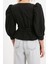 Moda Kruvaze Dokuma Regular Düz Desen Casual Günlük Regular Uzun Kol Bluz 5
