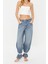 Moda Straplez Örme Slim Düz Desen Casual Günlük Crop Kolsuz Bluz 3