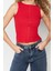 Moda Kayık Yaka Örme Slim Düz Desen Casual Günlük Regular Kolsuz Bluz 2