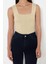 Moda Havuz Yaka Triko Slim Düz Desen Casual Günlük Regular Askılı Kol Bluz 1