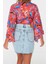 Moda V Yaka Dokuma Fit Düz Desen Plaj Crop Truvakar Kol Kol Bluz 5