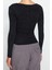 Moda Havuz Yaka Örme Slim Düz Desen Casual Günlük Regular Uzun Kol Bluz 5
