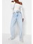 Moda Carmen Yaka Örme Slim Fit Düz Desen Casual Günlük Regular Uzun Kol Bluz 4