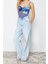 Moda Degaje Yaka Örme Slim Geometrik Desen Casual Günlük Crop Askılı Kol Bluz 3