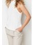 Moda Halter Yaka Triko Fit Düz Desen Casual Günlük Regular Kolsuz Bluz 2