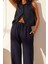 Moda Dik Yaka Denim Fit Düz Desen Casual Günlük Regular Kısa Kol Bluz 2