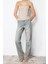 Moda Straplez Dokuma Slim Düz Desen Şık Gece Regular Kolsuz Bluz 4