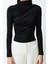 Moda Kare Yaka Örme Slim Düz Desen Casual Günlük Crop Kısa Kol Bluz 1