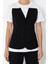 Moda Bisiklet Yaka Örme Slim Fit Renk Bloklu Desen Casual Günlük Uzun Kısa Kol Bluz 1