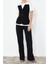 Moda Bisiklet Yaka Örme Slim Fit Renk Bloklu Desen Casual Günlük Uzun Kısa Kol Bluz 3