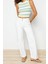 Moda Bisiklet Yaka Triko Slim Çizgili Desen Casual Günlük Crop Kolsuz Bluz 3