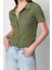 Moda Polo Yaka Örme Slim Düz Desen Casual Günlük Regular Kısa Kol Bluz 4