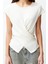 Moda Bisiklet Yaka Triko Slim Düz Desen Casual Günlük Regular Kolsuz Bluz 1