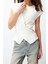 Moda Bisiklet Yaka Triko Slim Düz Desen Casual Günlük Regular Kolsuz Bluz 3