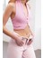 Moda V Yaka Triko Slim Fit Düz Desen Casual Günlük Regular Kolsuz Bluz 2