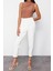 Moda Dik Yaka Örme Fit Düz Desen Casual Günlük Crop Kolsuz Bluz 3