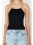 Moda Havuz Yaka Triko Regular Düz Desen Casual Günlük Regular Askılı Kol Bluz 1