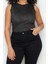 Moda Büyük Beden Bisiklet Yaka Triko Fit Düz Desen Casual Günlük Regular Kolsuz Bluz 2
