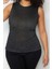 Moda Büyük Beden Bisiklet Yaka Triko Fit Düz Desen Casual Günlük Regular Kolsuz Bluz 4