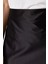 Moda A-Line Düz Desen Günlük Midi Boy Premium Saten A Kesim Çan Form Midi Örme Etek 5