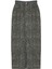 Moda Regular Animal Desen Günlük Midi Boy Leopar Desenli Maxi Denim Etek 1
