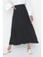 Moda Tesettür Regular Çiçekli Desen Günlük Maxi Boy Puantiye Desenli Çan Dokuma Etek 3