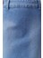 Moda Denim Düz Desen Günlük Midi Boy Yırtmaçlı Midi Denim Etek 5