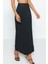 Moda Regular Düz Desen Günlük Maxi Boy Maxi Yüksek Bel Esnek Örme Etek 4