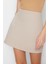 Moda A-Line Düz Desen Günlük Mini Boy Basic Yüksek Bel A-Line Mini Boy Dokuma Etek 2
