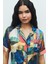 Amoureux Saten Coloré Desenli Kısa Pijama Takımı 3