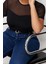 Moda Büyük Beden Bisiklet Yaka Örme Fit Düz Desen Casual Günlük Regular Kısa Kol Bluz 3