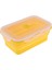 Dikdörtgen Kase Kamp Emniyet Katlanabilir Tepsi Için 350ML Sarı (Yurt Dışından) 1
