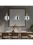Mary Siyah 3'lü Sıralı Füme Camlı 9 Watt Modern Salon LED Sarkıt Avize 1