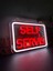 'self Servis' Işıklı Neon LED Dekoratif Duvar Yazısı Tabelası (30X20CM) 4