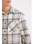 Regular Fit Kareli Flanel Cep Detaylı Uzun Kollu Gömlek D3499AX24WN 5