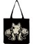 Çok Fonksiyonlu Taşınabilir Alışveriş Çantası Moda Kadın Plaj Çantası Komik Bulldog Baskı Tote Çanta (Yurt Dışından) 1