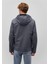 Kapüşonlu Antrasit Ceket 0110351-80776 4