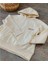 Ekru Renk, Kapüşonlu, Cepli, Şardonlu, Çocuk Sweatshirt 2