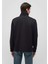 Mavı M0S10252-900 Sıyah Erkek Regular Yarım Fermuarlı Modellı Sweatshırt 4