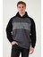 Pamuklu Regular Fit Renk Bloklu Kapüşonlu Sweat Erkek Sweat 5905771 3