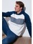 Pamuklu Regular Fit Renk Bloklu Kapüşonlu Sweat Erkek Sweat 5905771 1
