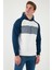 Pamuklu Regular Fit Renk Bloklu Kapüşonlu Sweat Erkek Sweat 5905771 5