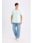 New Regular Fit Bisiklet Yaka Basic Düz Kısa Kollu Tişört E1091AXNS 2