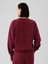 Kadın Bordo Vintage Soft Raglan Sweatshirt 4