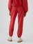 Kadın Kırmızı High Rise Boyfriend Jogger Eşofman Altı 4