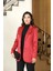 Yaren Saten Ceket Açık Bordo ELB58 2