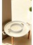 2'li Ahşap Bacaklı Beyaz Tepsi & Yer Sofrası (51*26 Cm) 2