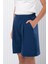 Pliseli Şort Lacivert MDV346 2