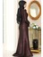 Nihal Abiye Elbise Bordo SN82 3